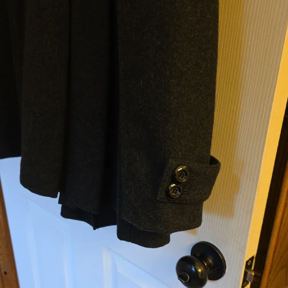 Worthington Gray Pea Coat Timeless Design Womans Size Med - Picture 10 of 12